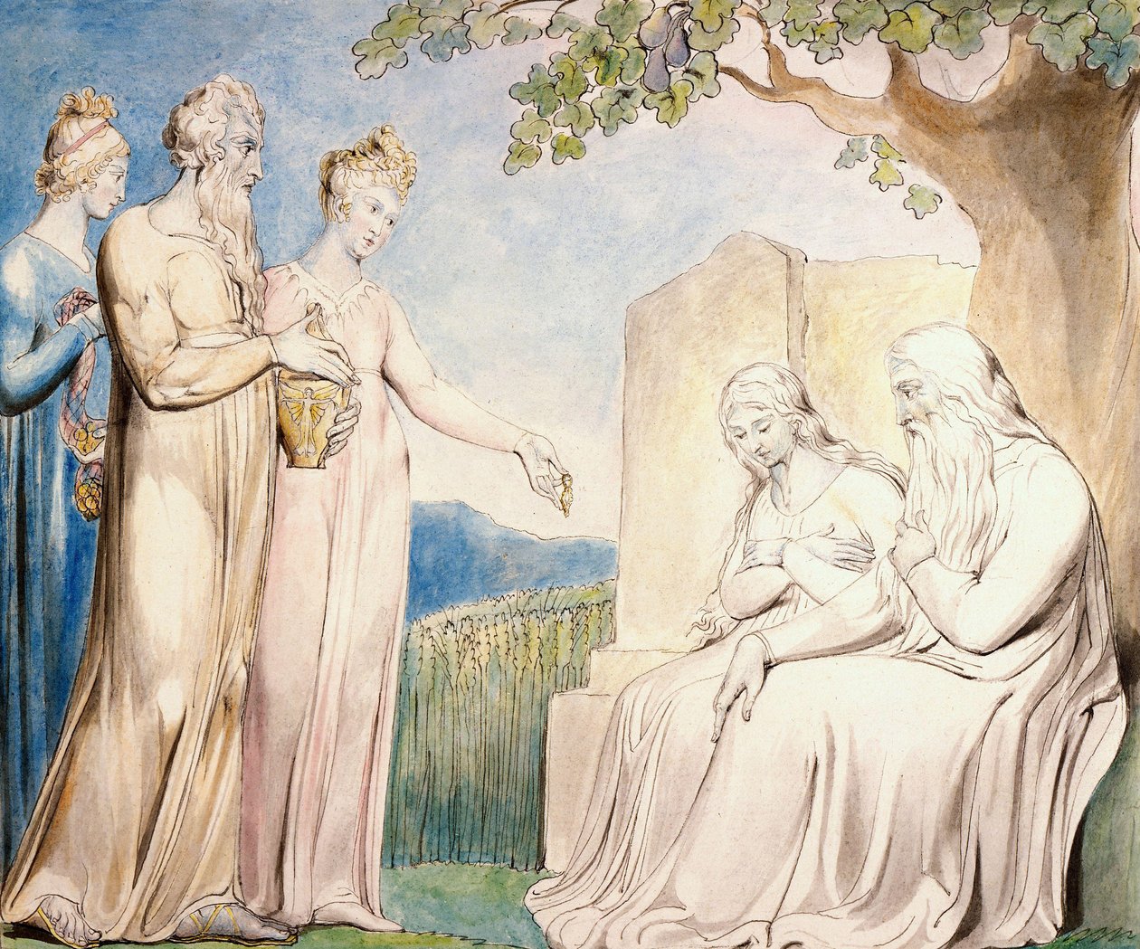 Minden férfi egy darab pénzt is adott neki alkotó: William Blake