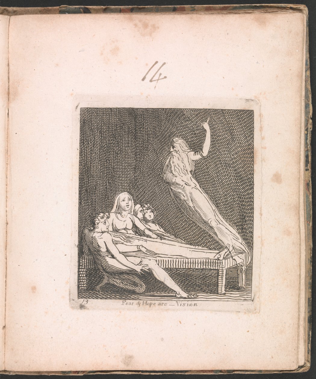 A Fear and Hope is...Vision, 14. lemez a Gyermekeknek. A Paradicsom Kapuja, 1793 alkotó: William Blake