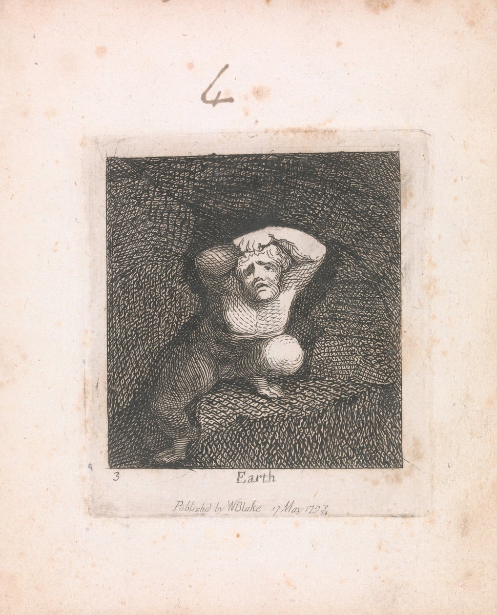 Gyerekeknek. A Paradicsom kapuja, 5. lemez, Föld alkotó: William Blake