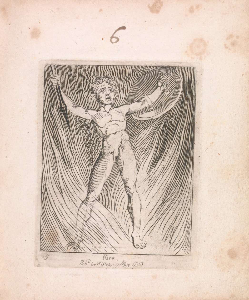 Gyerekeknek. A Paradicsom kapuja, 7. lemez, Tűz alkotó: William Blake
