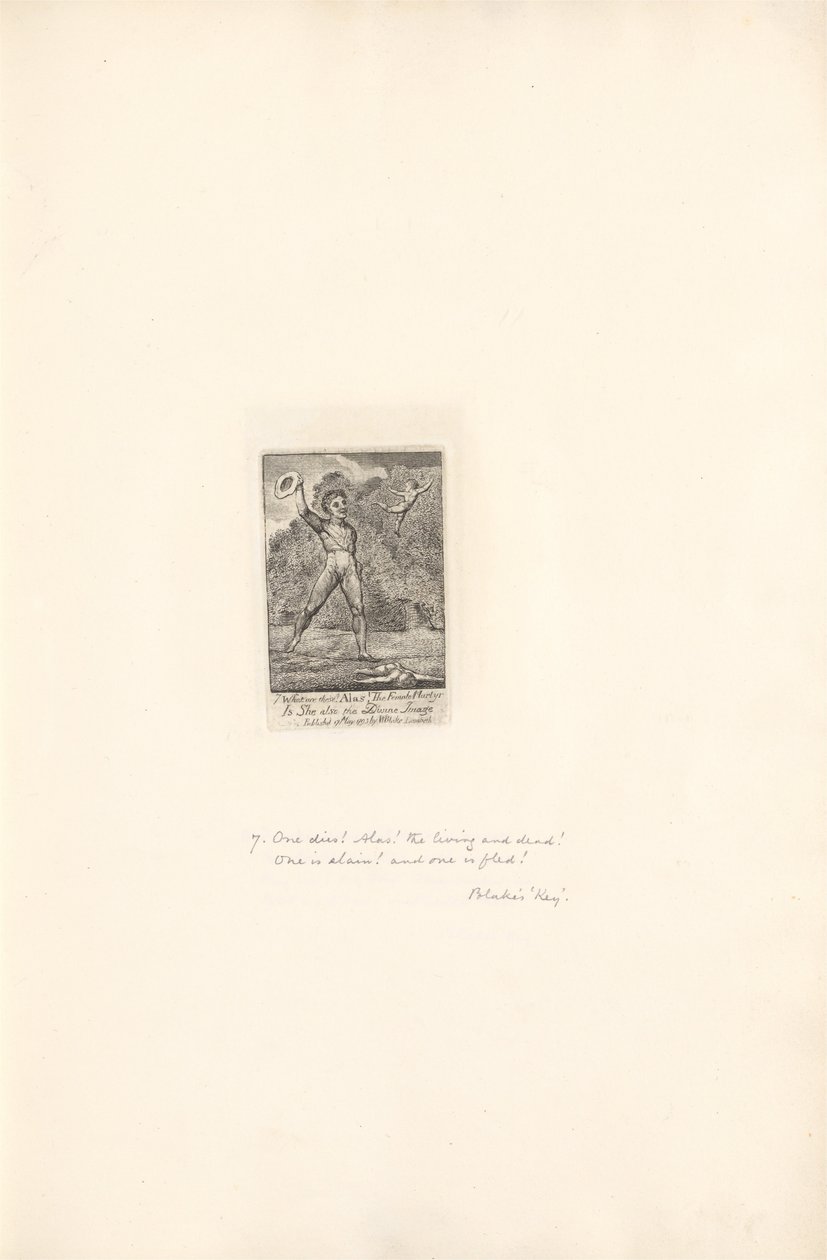 A nemekért- A Paradicsom kapuja, 9. tábla, jaj! alkotó: William Blake