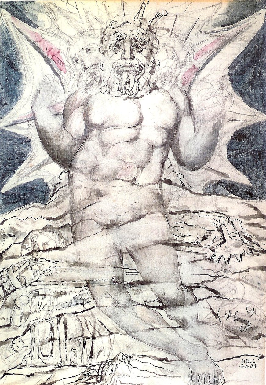 Pokol, 34. ének: Lucifer alkotó: William Blake