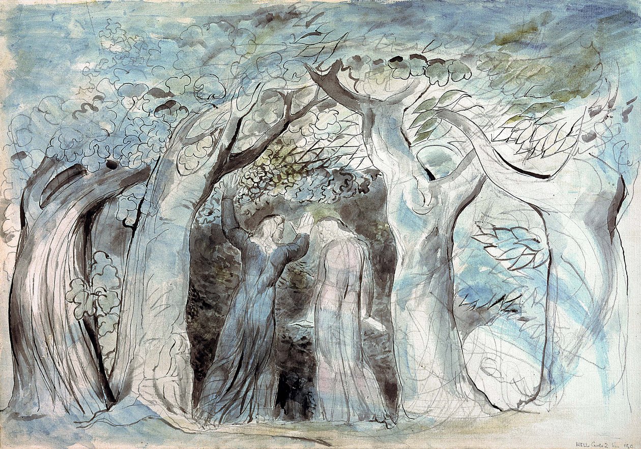 Illusztrációk Dantes Divine -nek alkotó: William Blake