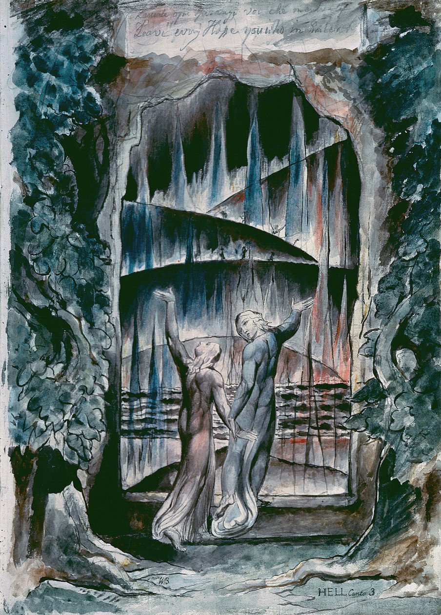 Illusztrációk Dantes Divine -nek alkotó: William Blake