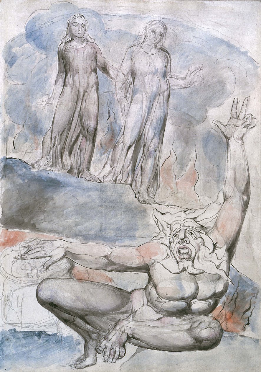 Illusztrációk Dantes Divine -nek alkotó: William Blake