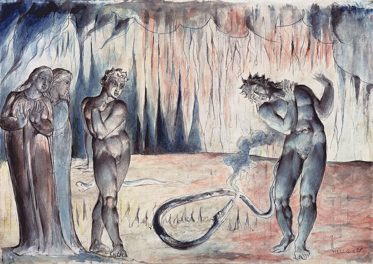 Illusztrációk Dantes Divine -nek alkotó: William Blake