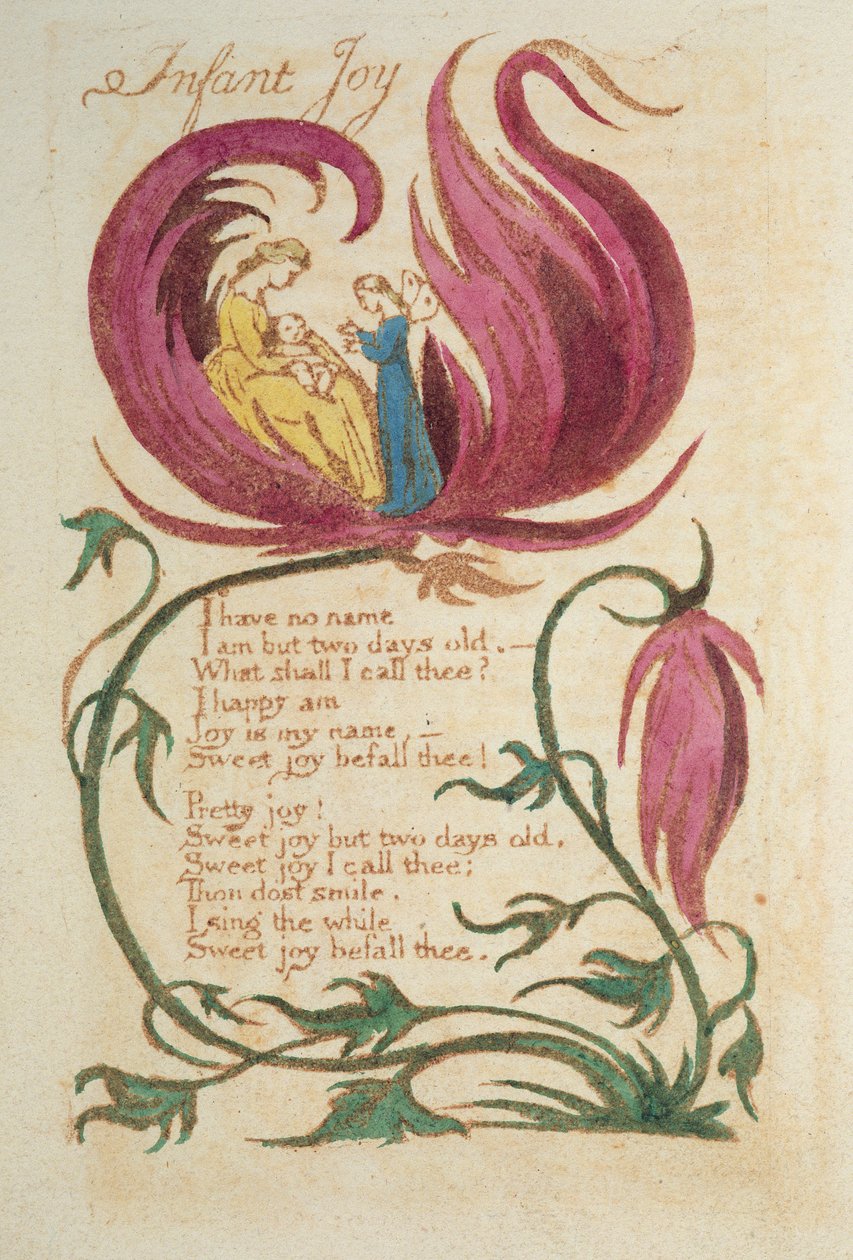Infant Joy, az ártatlanság dalaiból, 1789-ben alkotó: William Blake