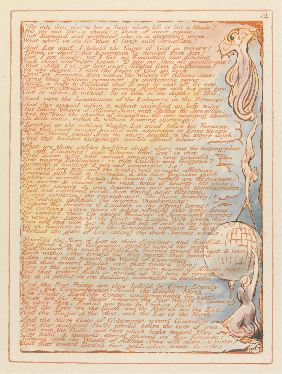 Jeruzsálem, 12. tábla, miért adsz neki… alkotó: William Blake