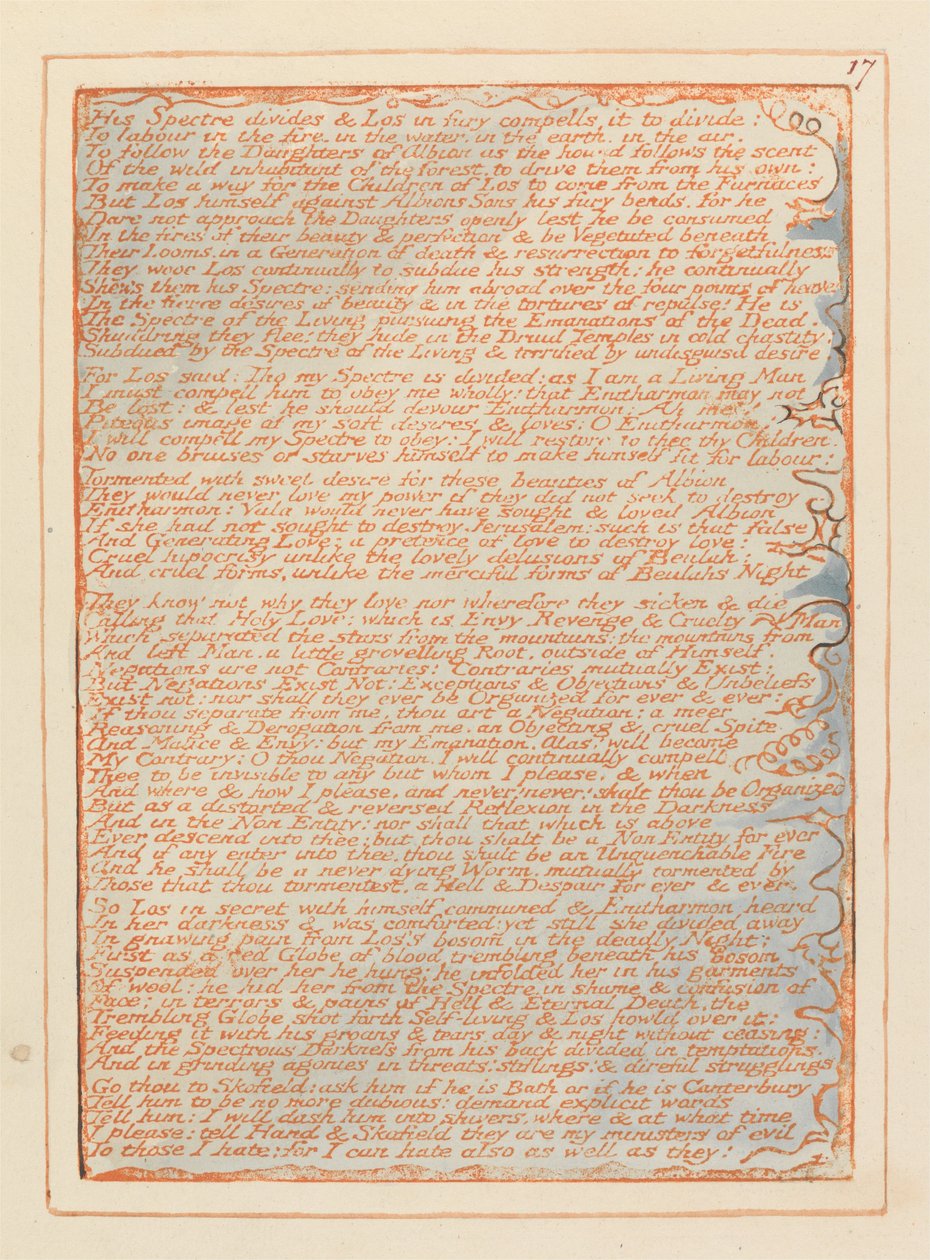 Jeruzsálem, 17. tábla, alkotó: William Blake