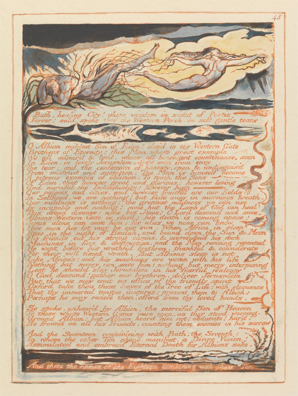 Jeruzsálem, 45. tábla, alkotó: William Blake