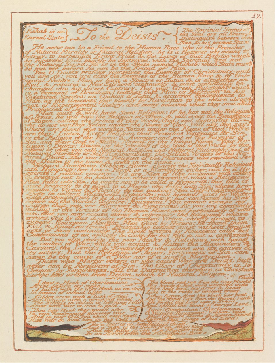 Jeruzsálem, 52. tábla, a deistáknak ... alkotó: William Blake