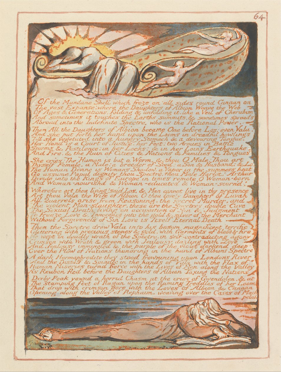 Jeruzsálem, 64. lemez, A hétköznapi kagylóból ... alkotó: William Blake