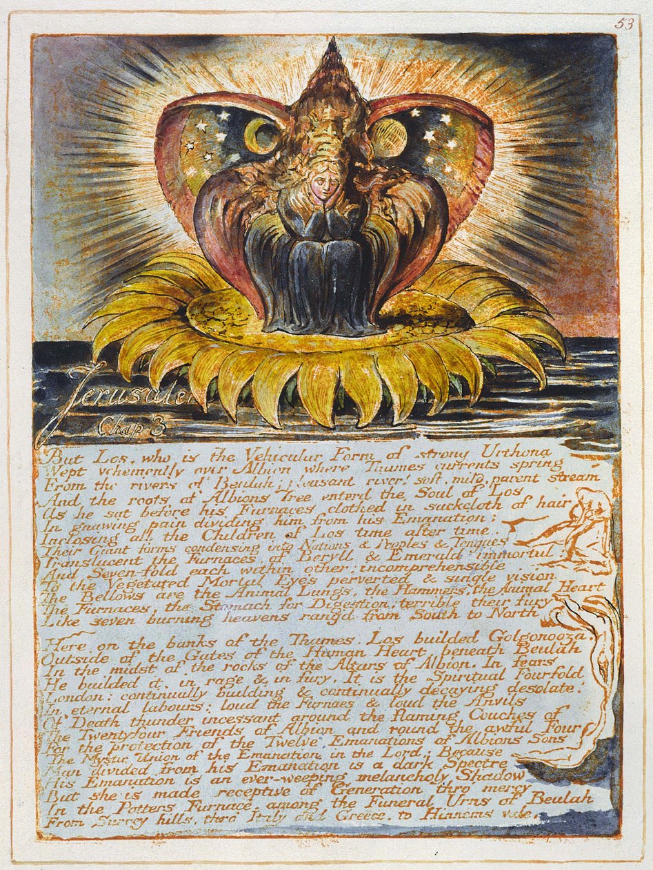 Jeruzsálem Az óriási Albion megjelenése alkotó: William Blake