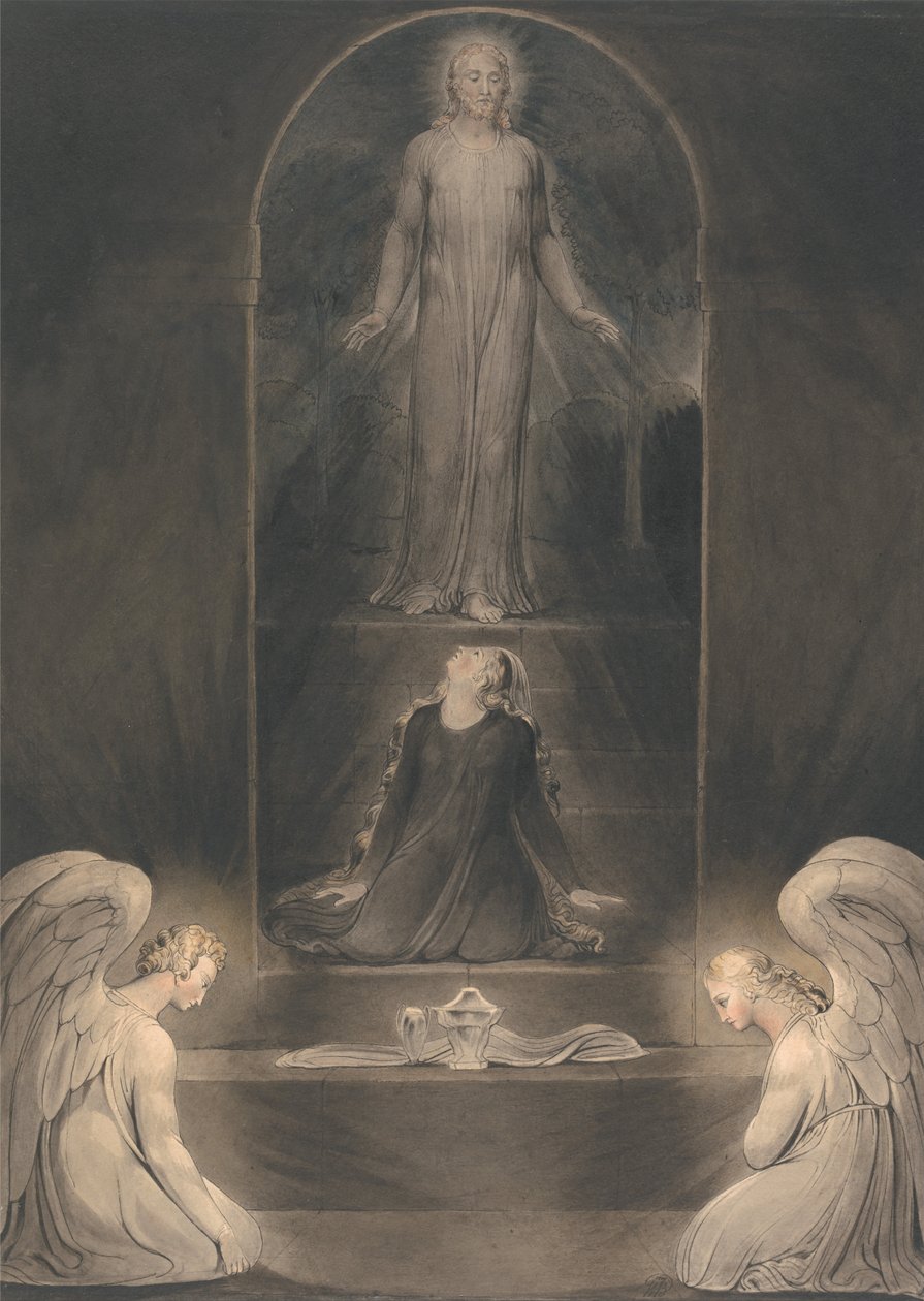 Magdolna Mária a sírnál alkotó: William Blake