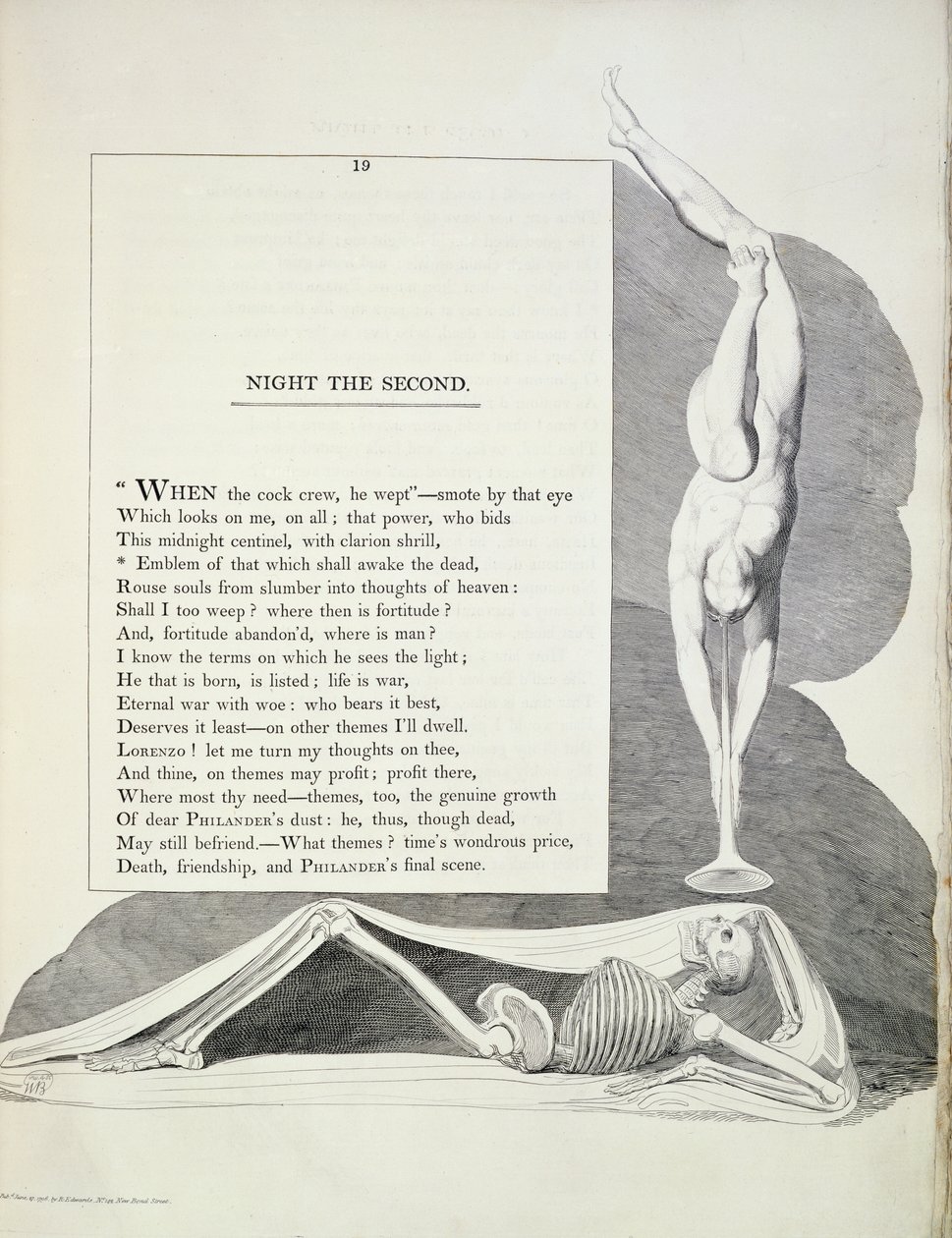 Éjszakai gondolatok, Thomas Young (5. tábla: Második éjszaka), 1797 O1: Night Thoughts, Thomas Young, 1797 (5. tábla) alkotó: William Blake