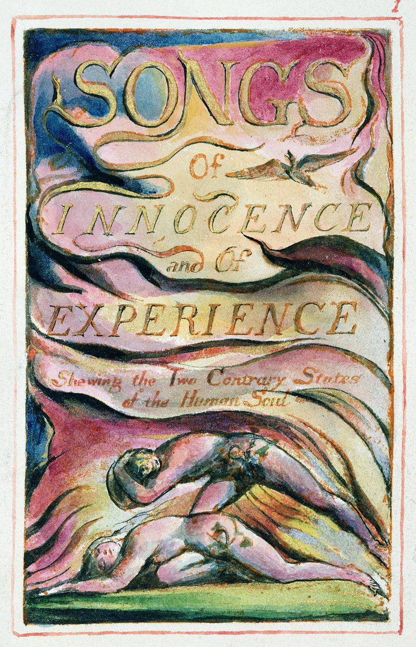 P.125-1950.pt1 Címlap: 1. tábla a „Songs of Inocence and of Experience”-ből (AA másolat) 1815-26 körül (rézkarc, tinta és wc) alkotó: William Blake