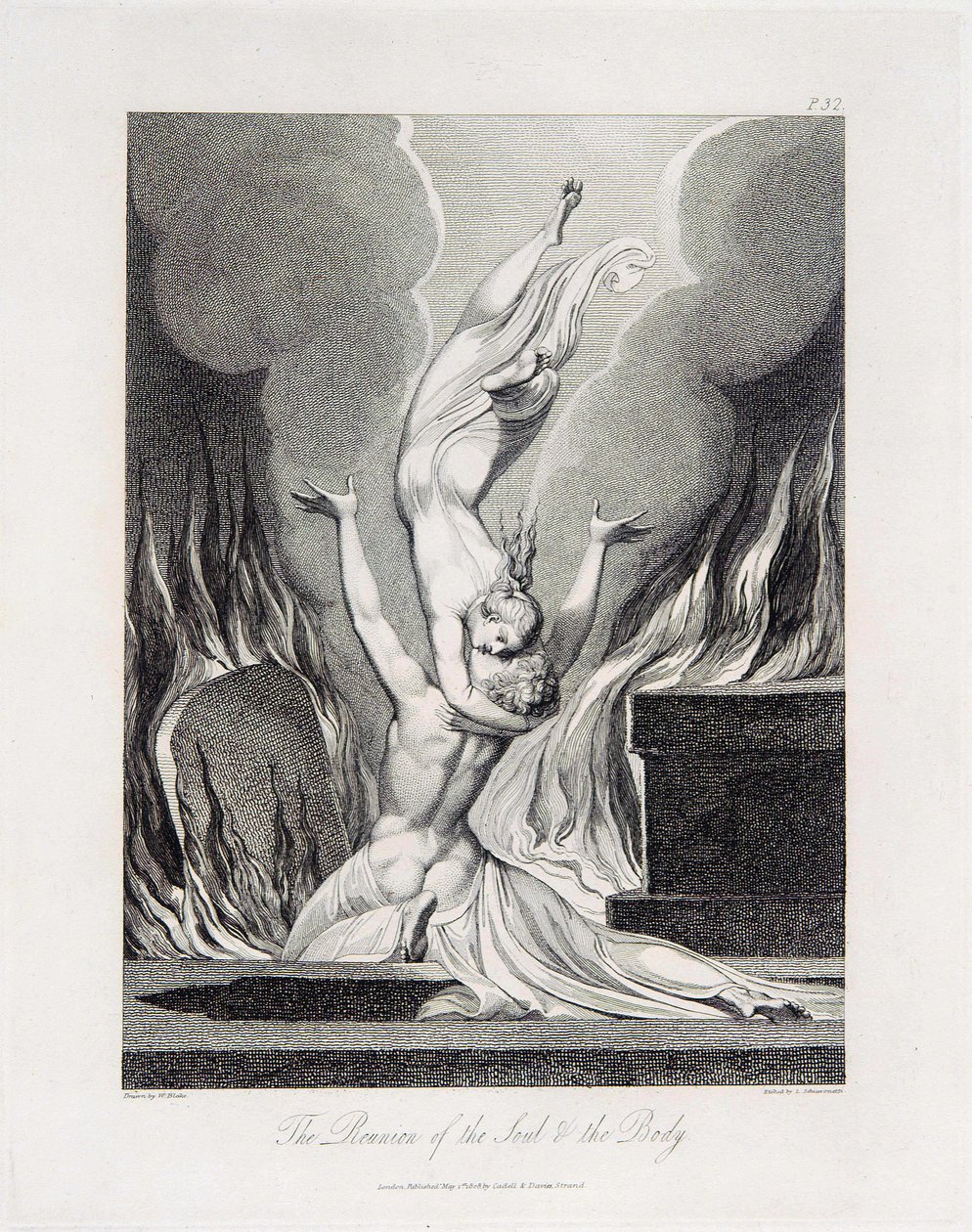 Robert Blair, A sír, 13. objektum (Bentley 435-12) A lélek és a test újraegyesítése alkotó: William Blake