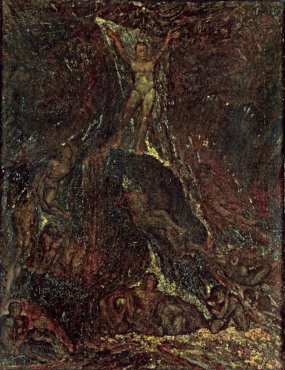 Sátán összehívja légióit alkotó: William Blake