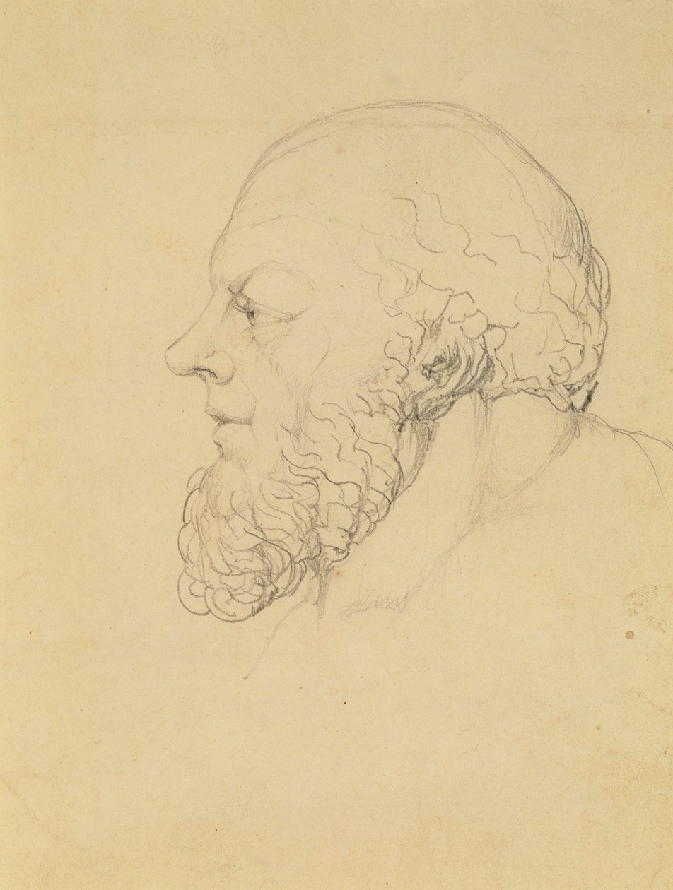 Szókratész, 1820 körül (grafit) alkotó: William Blake