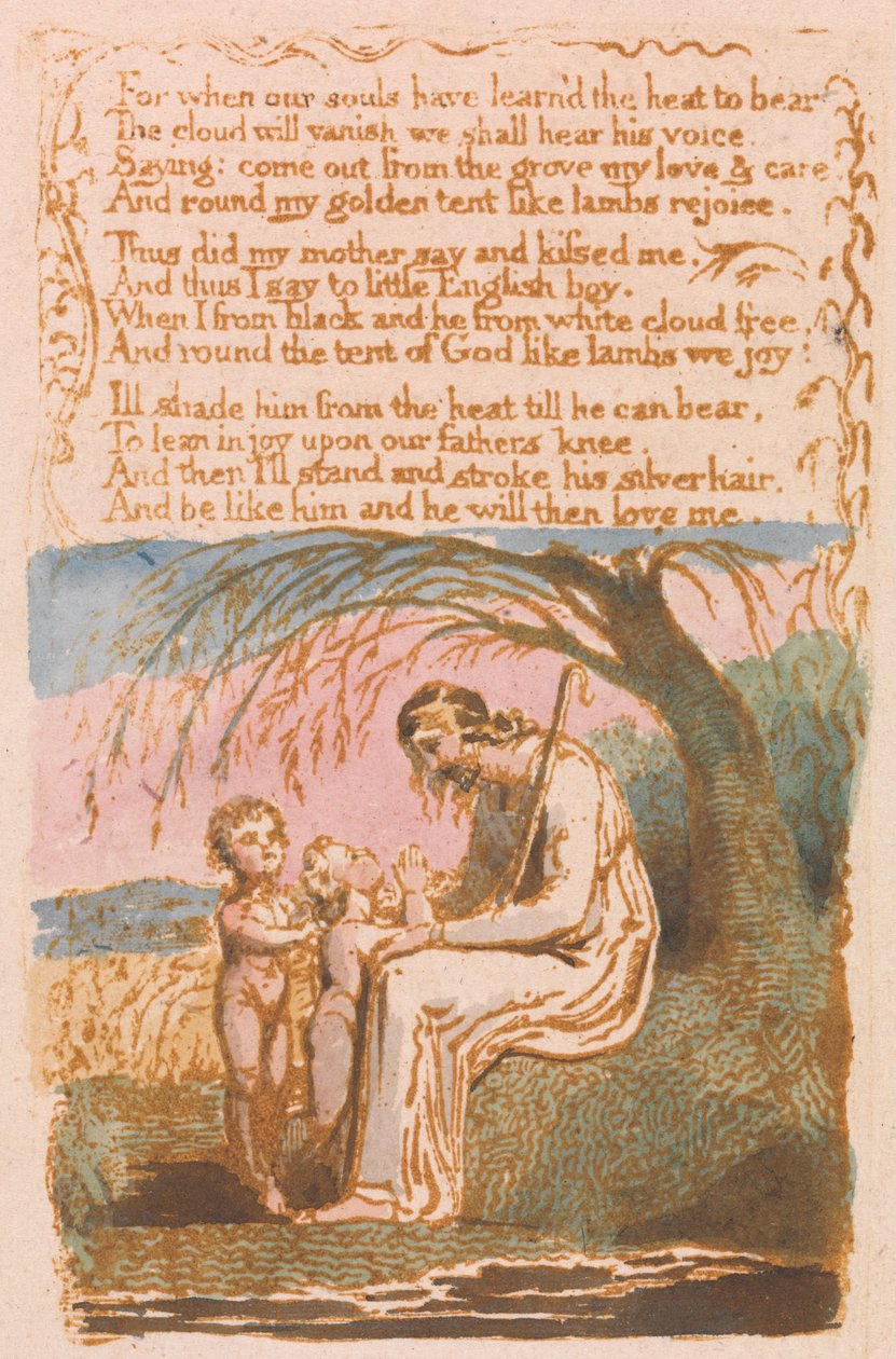 Az ártatlanság dalai, 30. lemez, A kis fekete fiú (Bentley 10) alkotó: William Blake