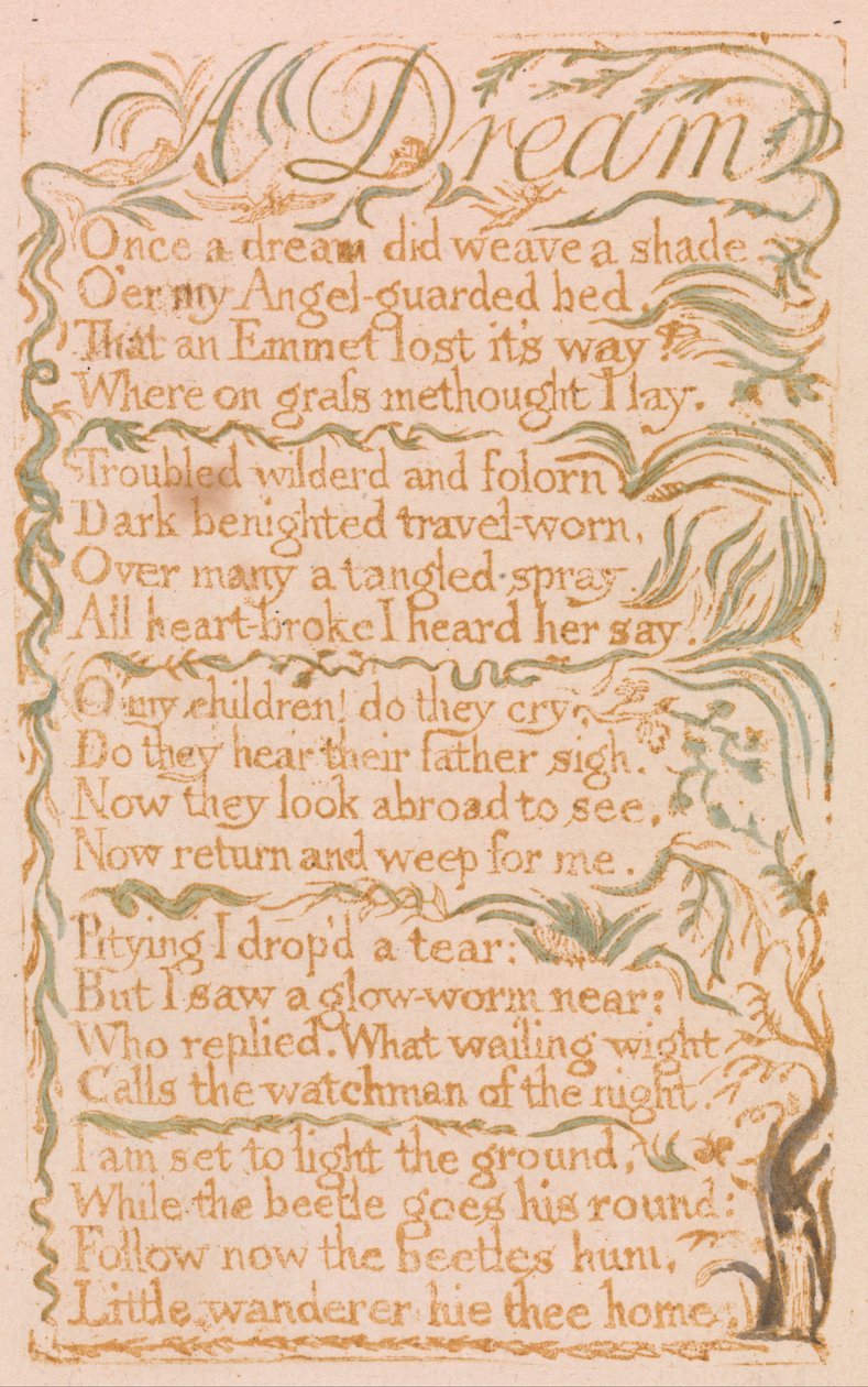 Az ártatlanság dalai, 4. lemez, alkotó: William Blake