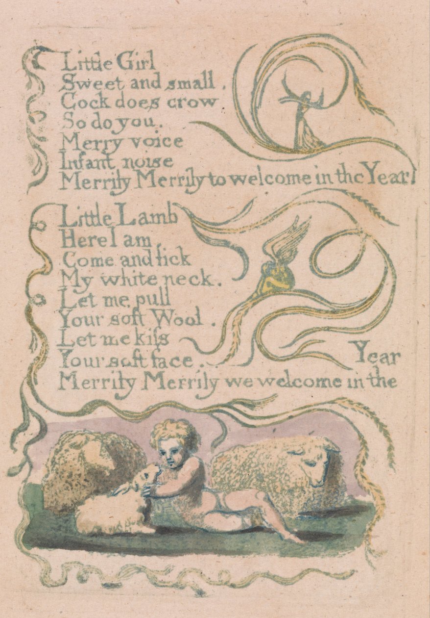 Az ártatlanság és a tapasztalat dalai, 12. lemez, alkotó: William Blake