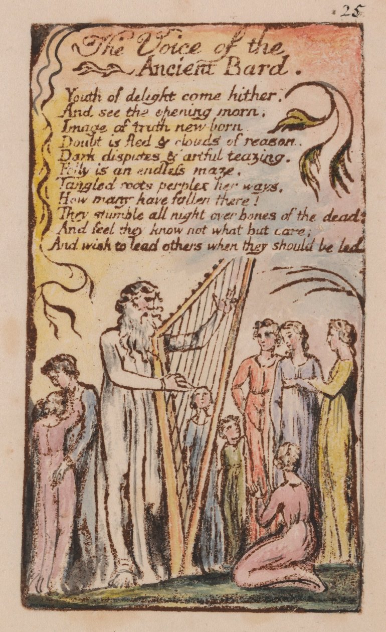 Az ártatlanság és a tapasztalat dalai, 25. lemez, alkotó: William Blake