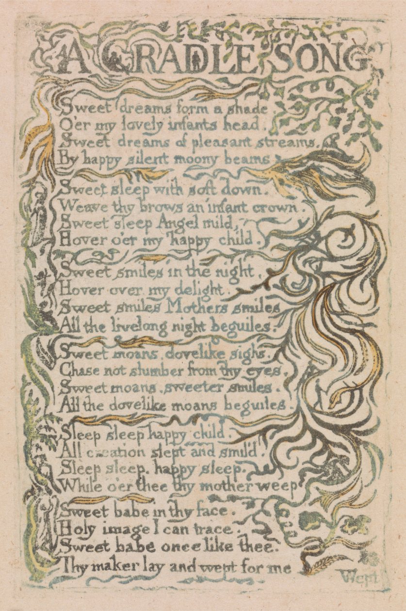 Az ártatlanság és a tapasztalat dalai, 26. lemez, alkotó: William Blake