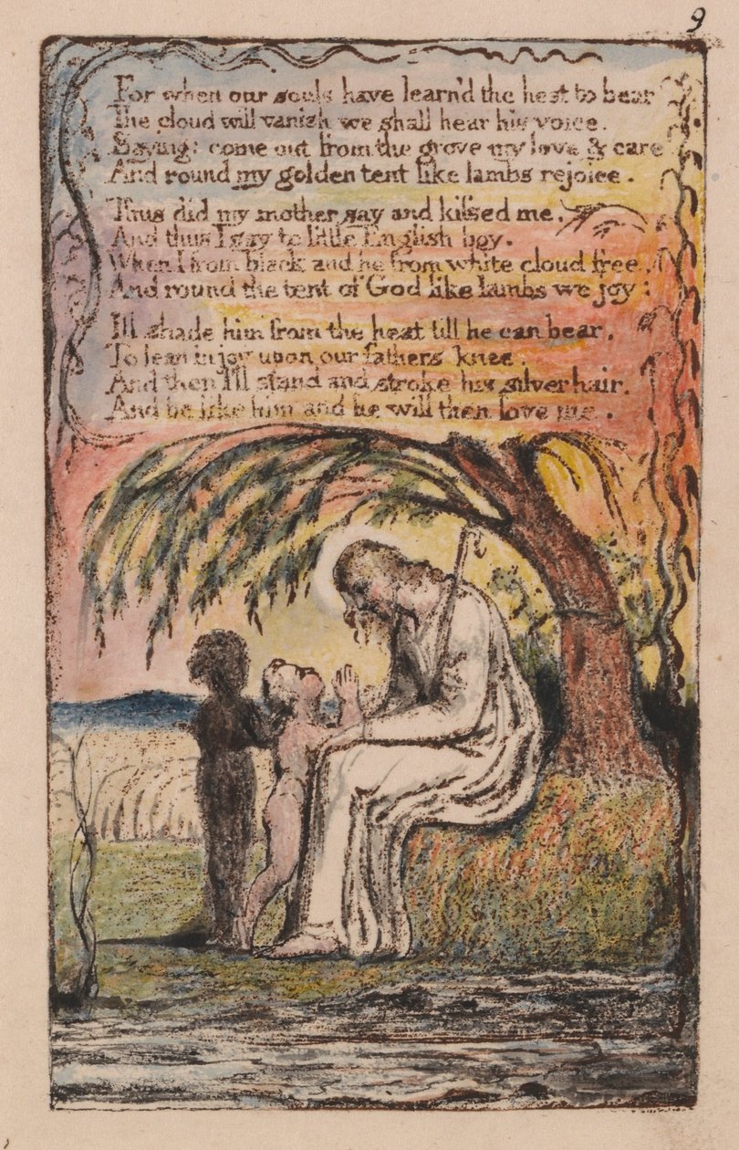 Az ártatlanság és a tapasztalat dalai, 9. lemez, alkotó: William Blake