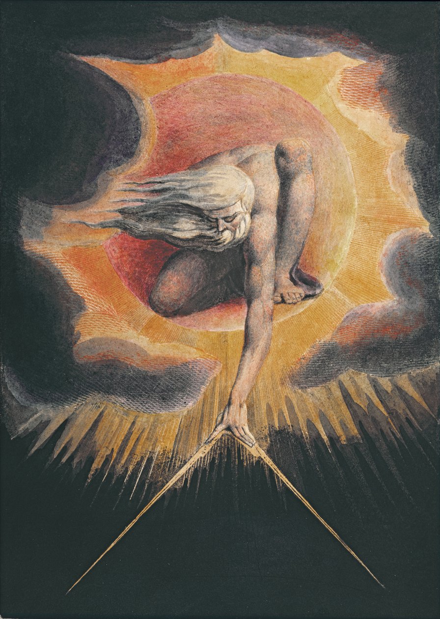 A Napok Őse (rézkarc tollal és tintával, wc és testszín papíron) alkotó: William Blake