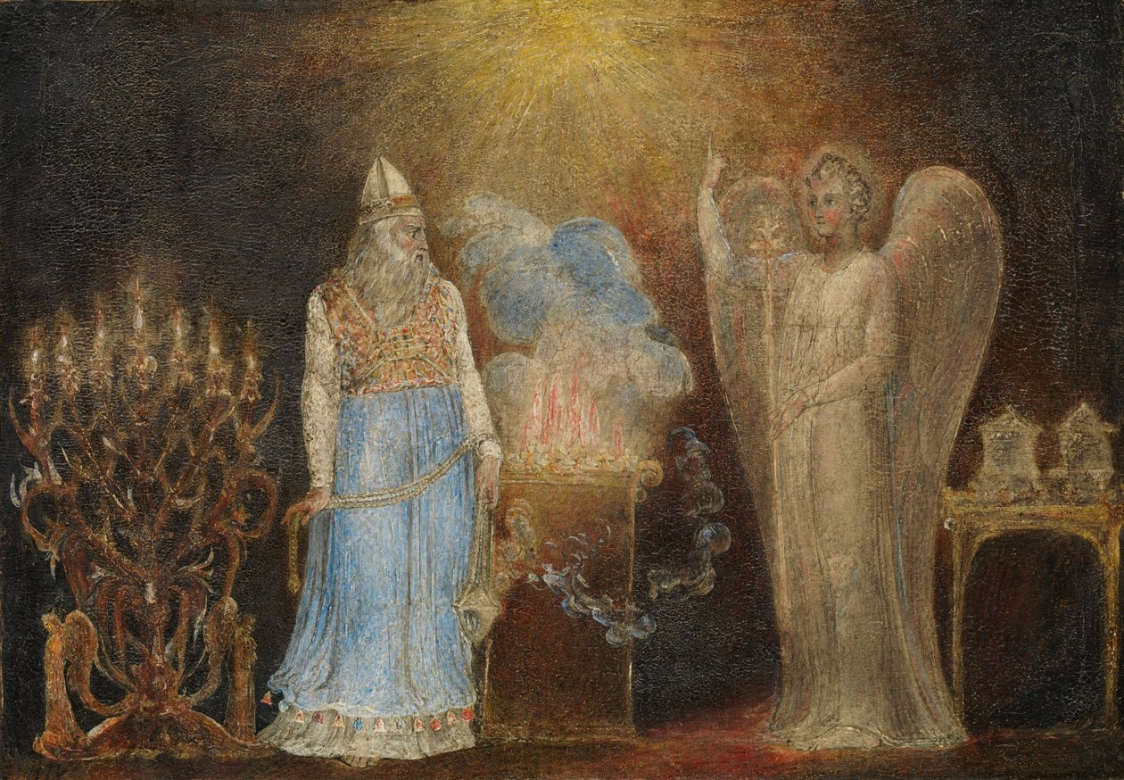 Zakariásnak megjelenő angyal, 1799–1800 alkotó: William Blake