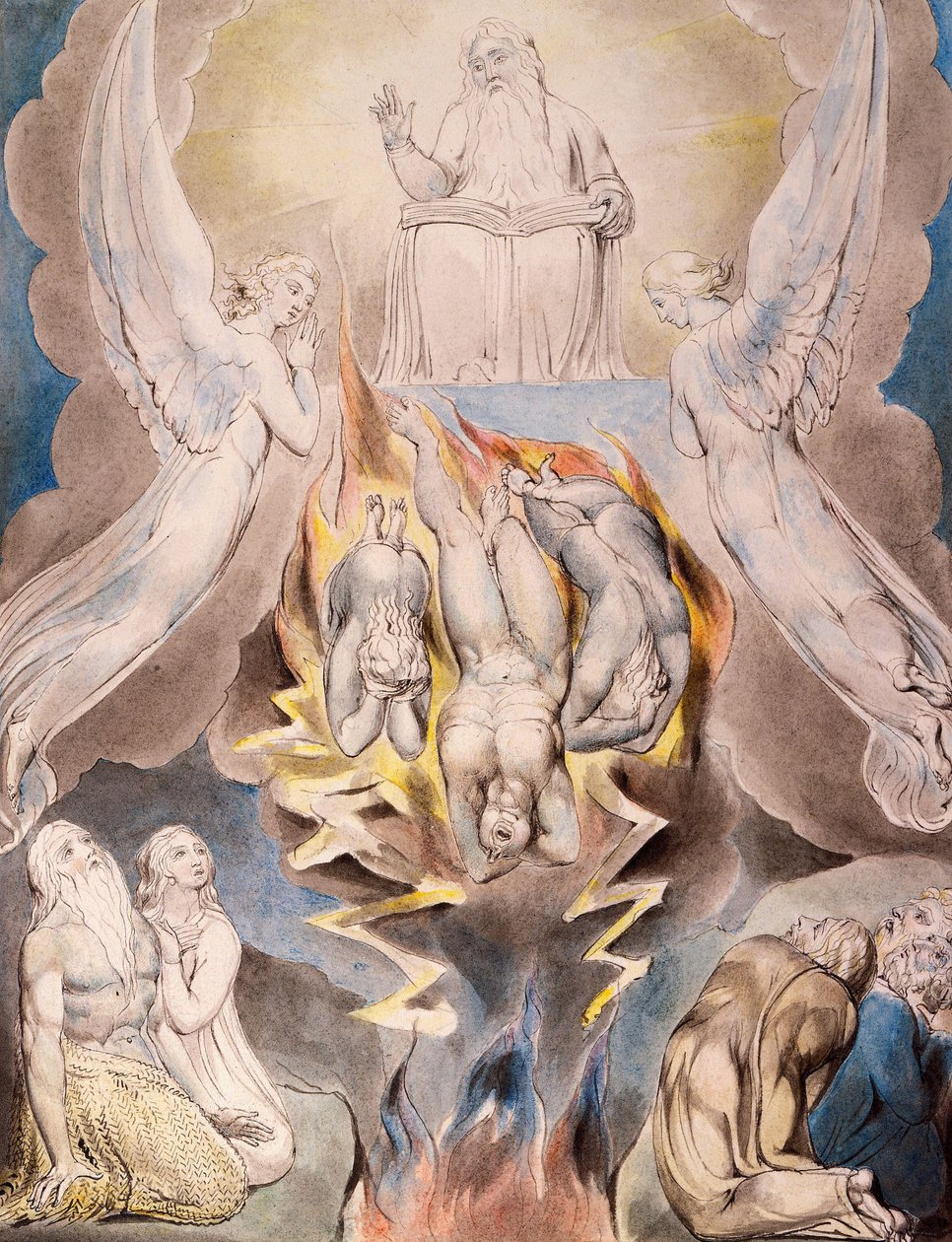 A Sátán bukása alkotó: William Blake