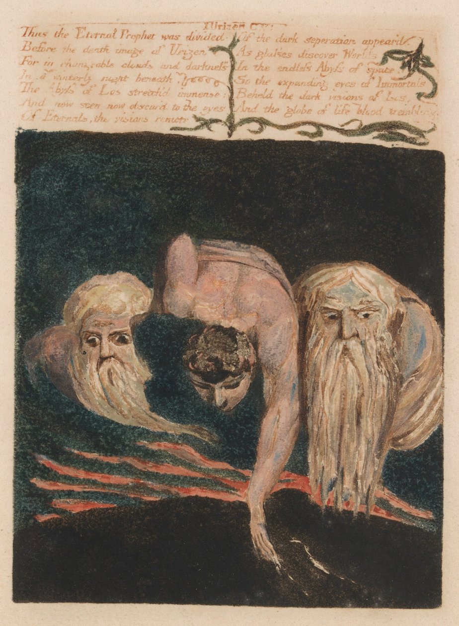 Urizen első könyve, 20. lemez, alkotó: William Blake