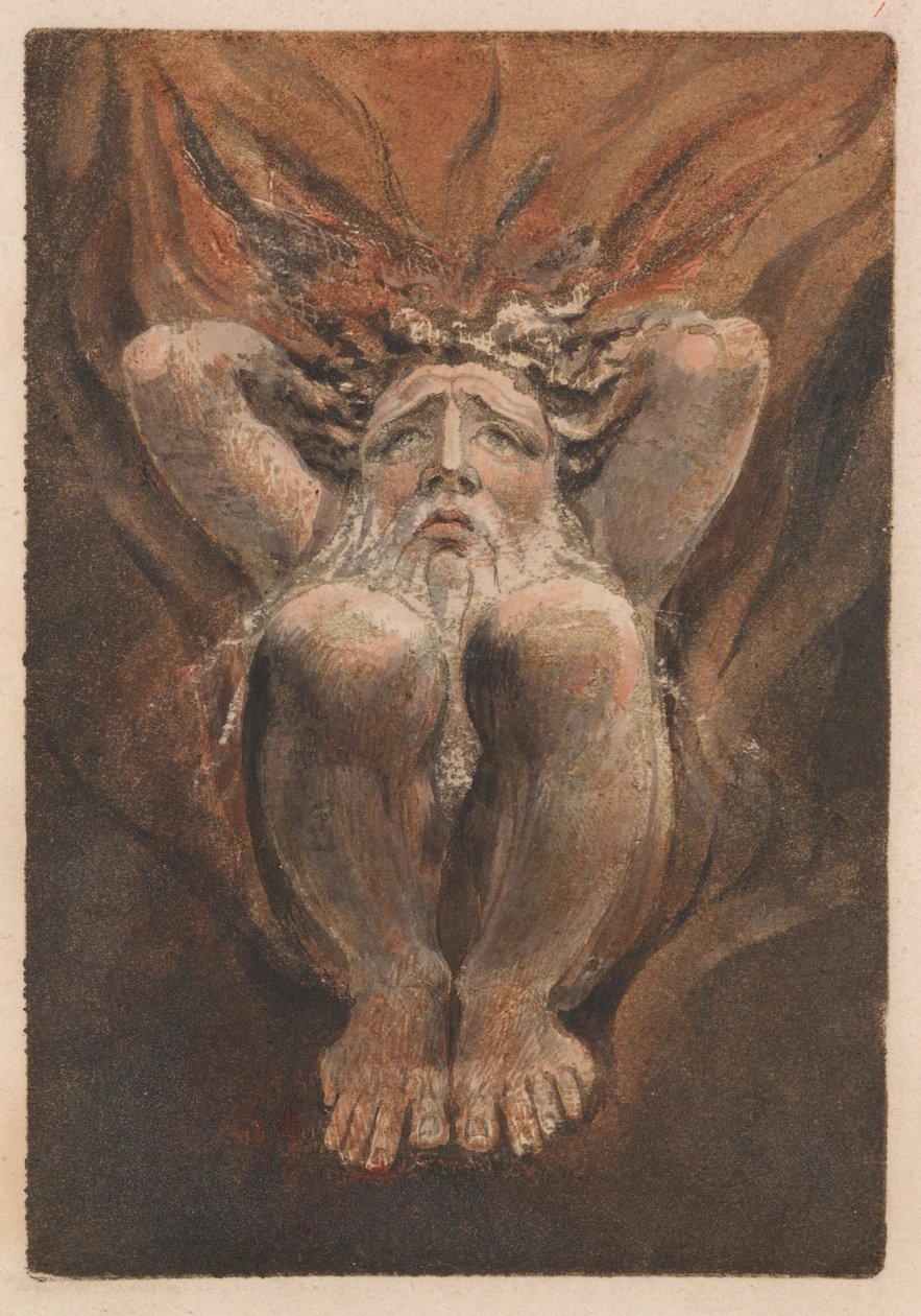 Urizen első könyve, 21. lemez (Bentley 16) alkotó: William Blake