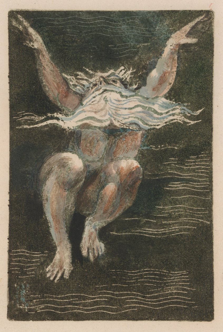 Urizen első könyve, 7. lemez (Bentley 12) alkotó: William Blake