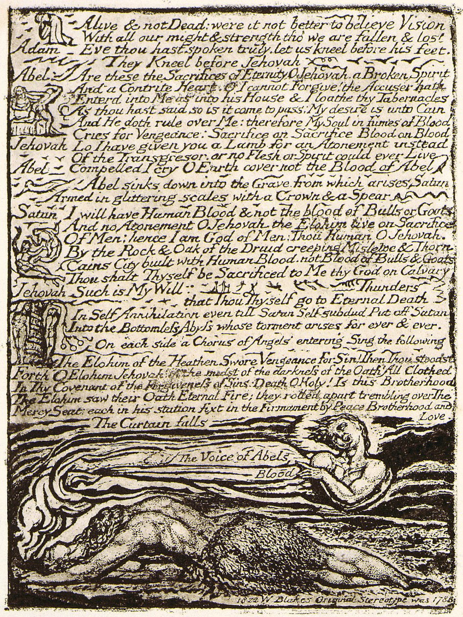 Ábel szelleme, 2. oldal alkotó: William Blake