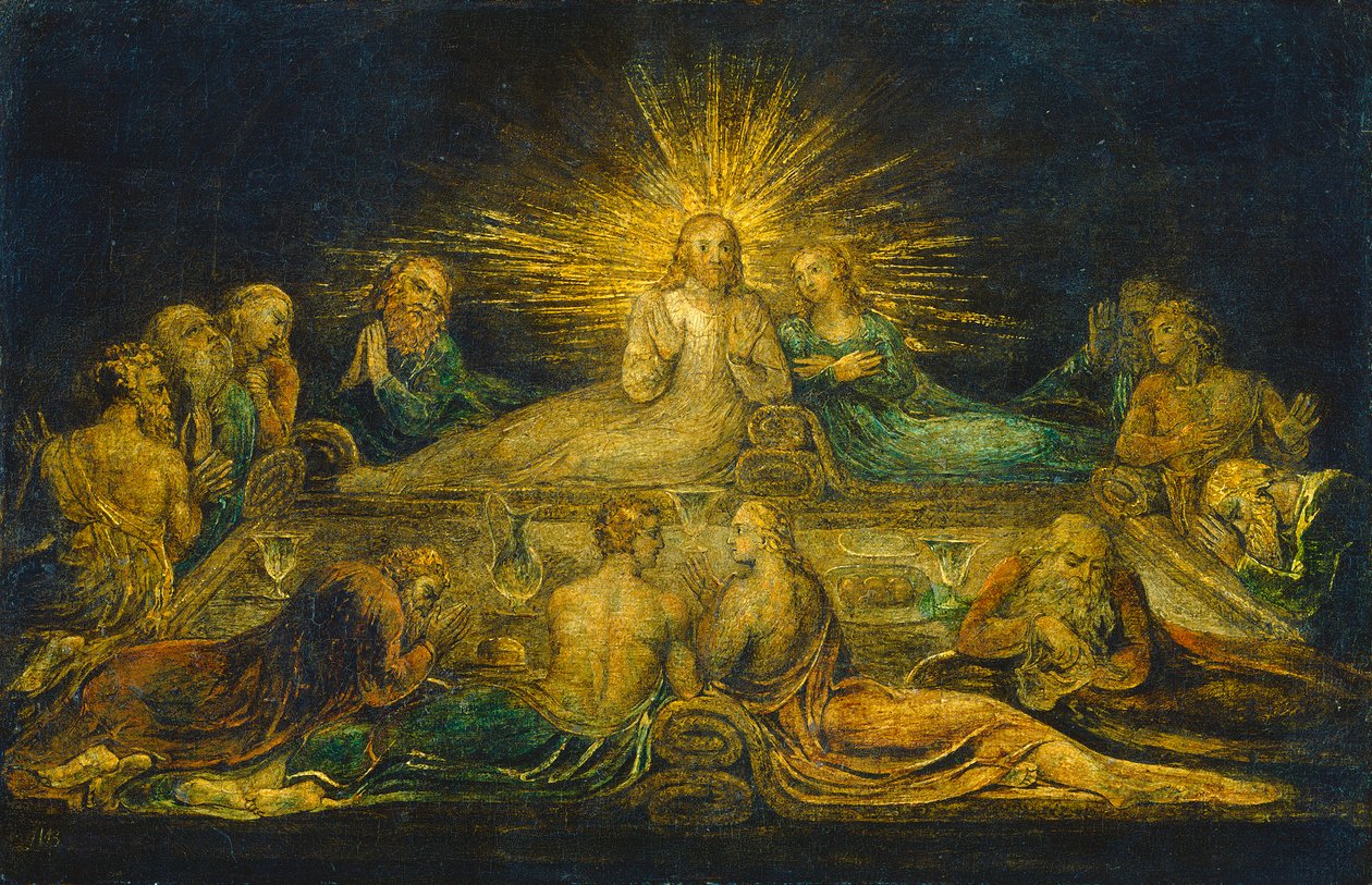 Az utolsó vacsora, 1799 (tempera, vászon) alkotó: William Blake