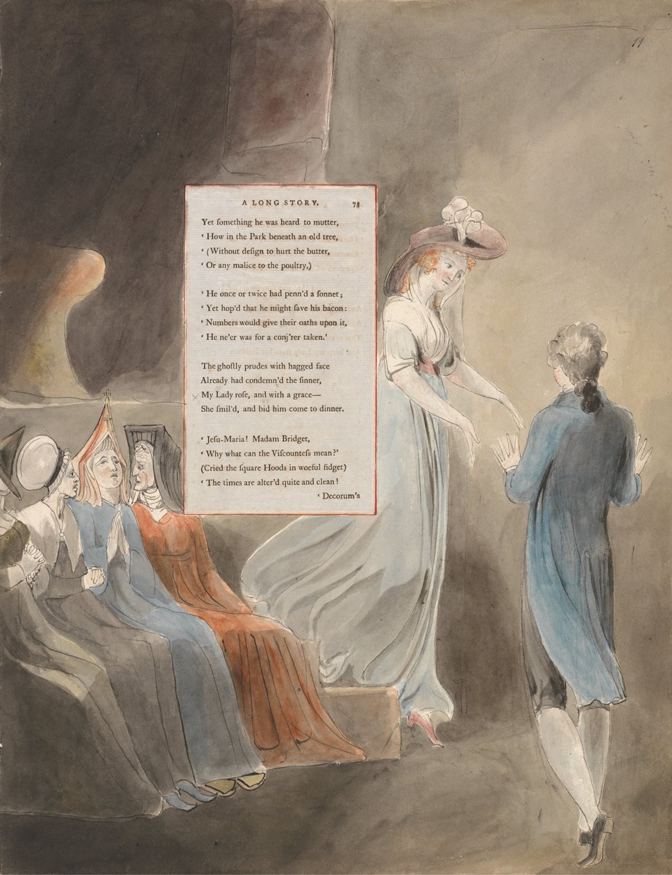 Thomas Grey versei, Design 33, Hosszú történet. alkotó: William Blake