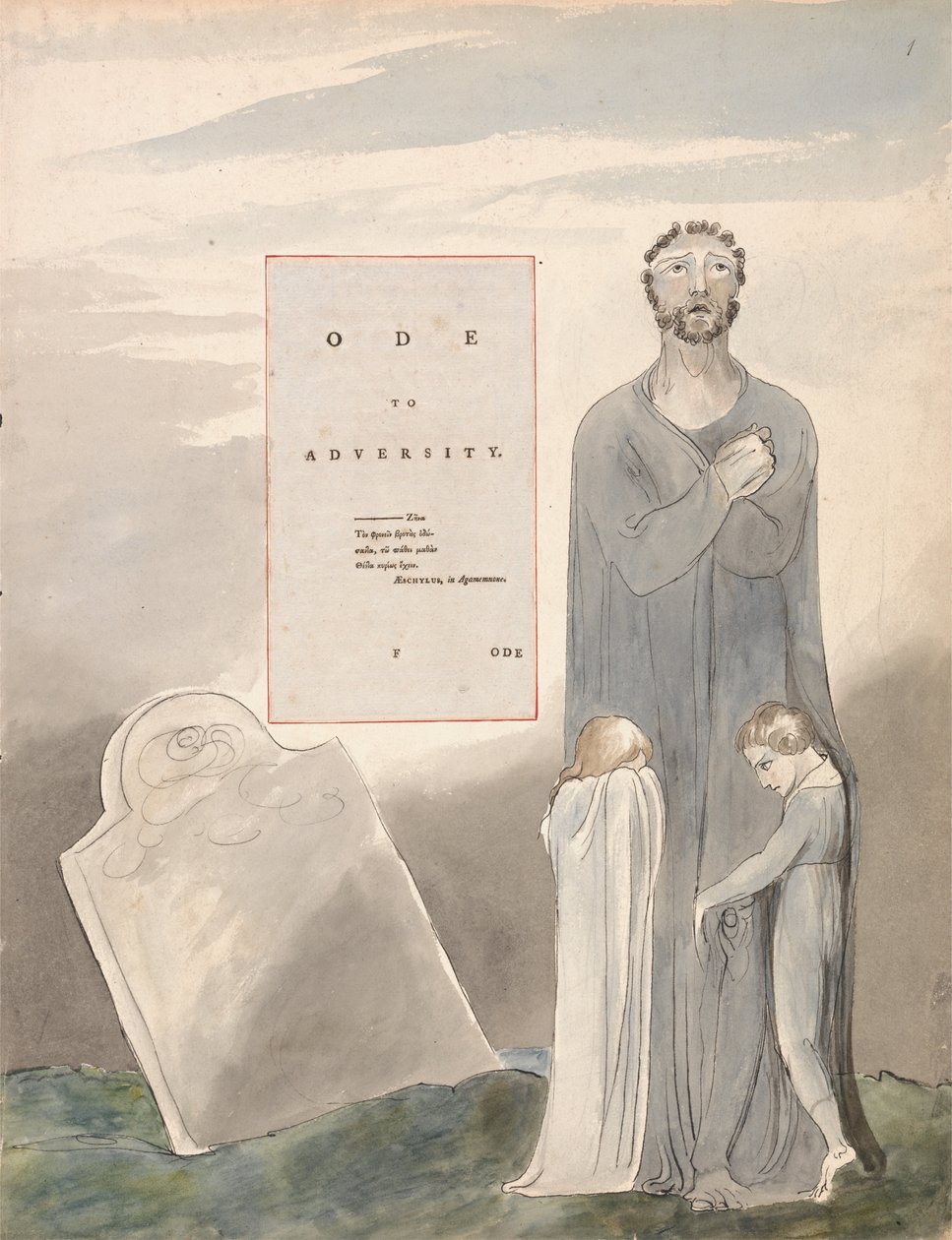 Thomas Grey versei, 35. tervezés, Óda a nehézségekhez. alkotó: William Blake