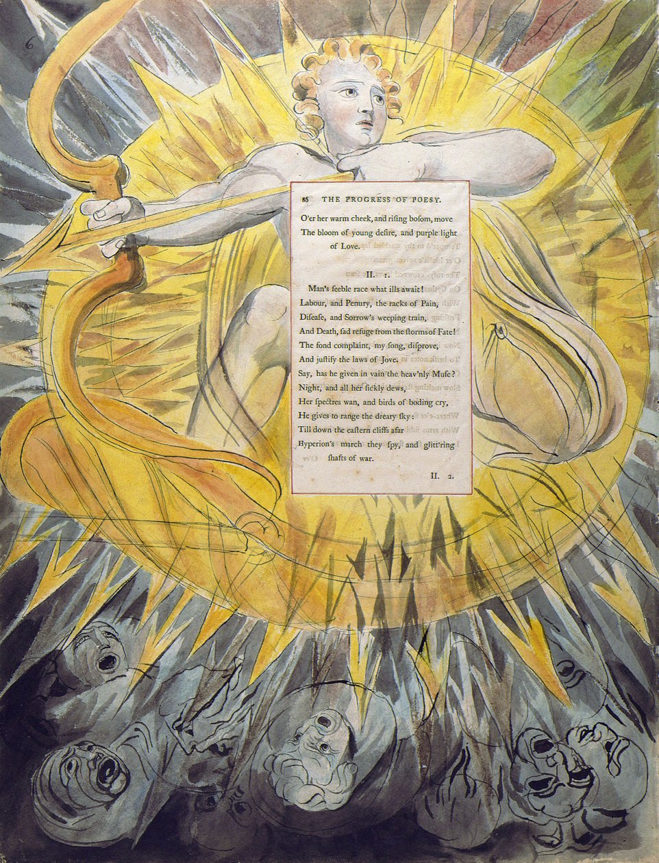 Thomas Gray versei, Design 46 A Poesy haladása alkotó: William Blake