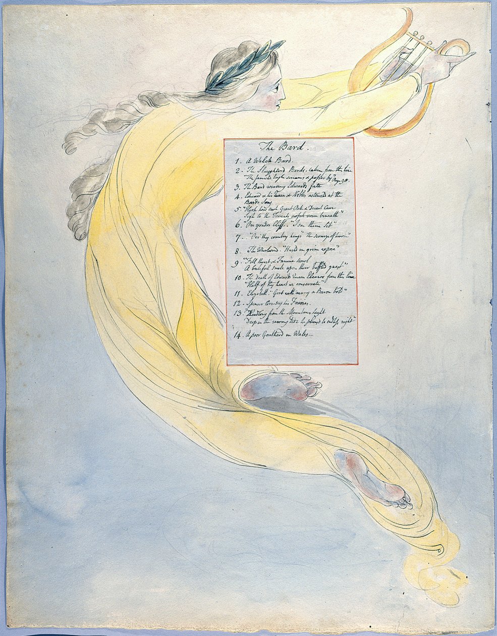 Thomas Gray versei, Design 52 A Poesy haladása alkotó: William Blake