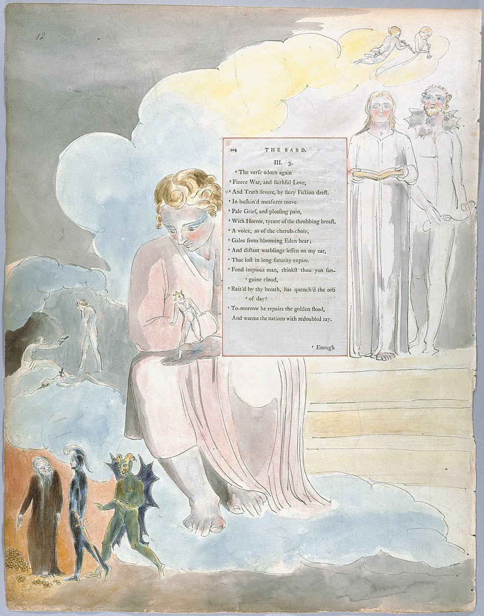 Thomas Gray versei, Design 64 The Bard 12 alkotó: William Blake