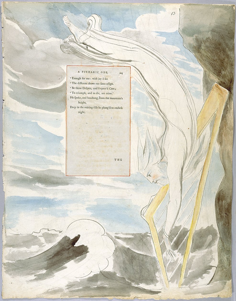 Thomas Gray versei, Design 65 A bárd 13 alkotó: William Blake