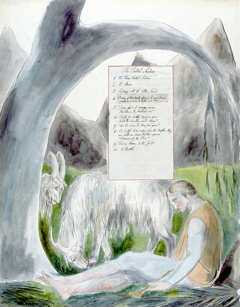 Thomas Gray versei, Design 66 The Bard 14 alkotó: William Blake