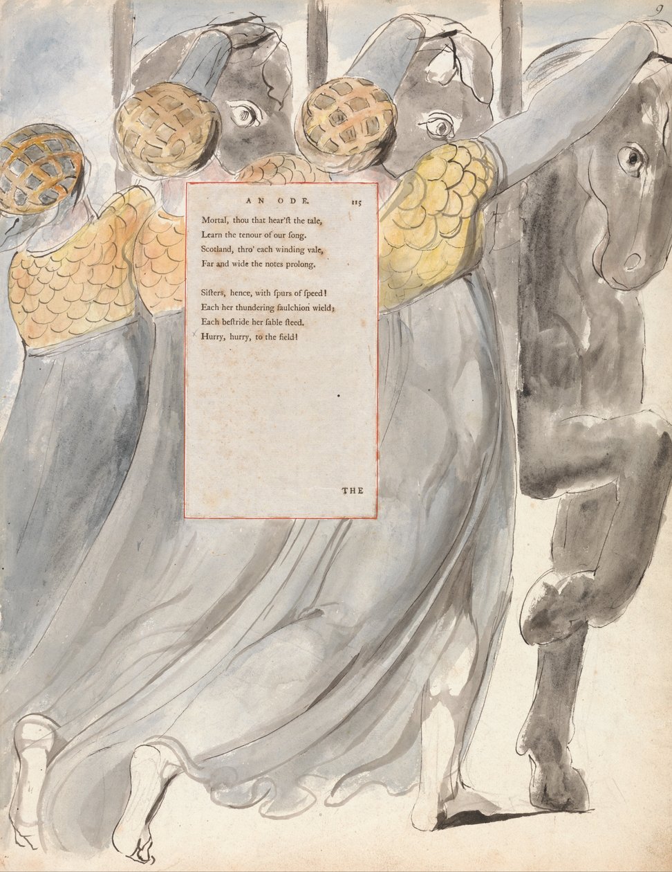 Thomas Grey versei, Design 75, A végzetes nővérek. alkotó: William Blake