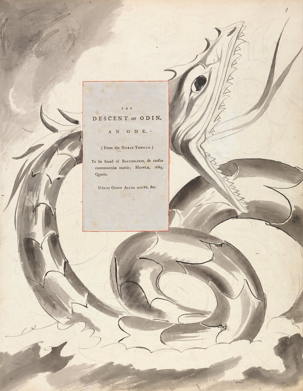 Thomas Gray versei, Design 77, alkotó: William Blake