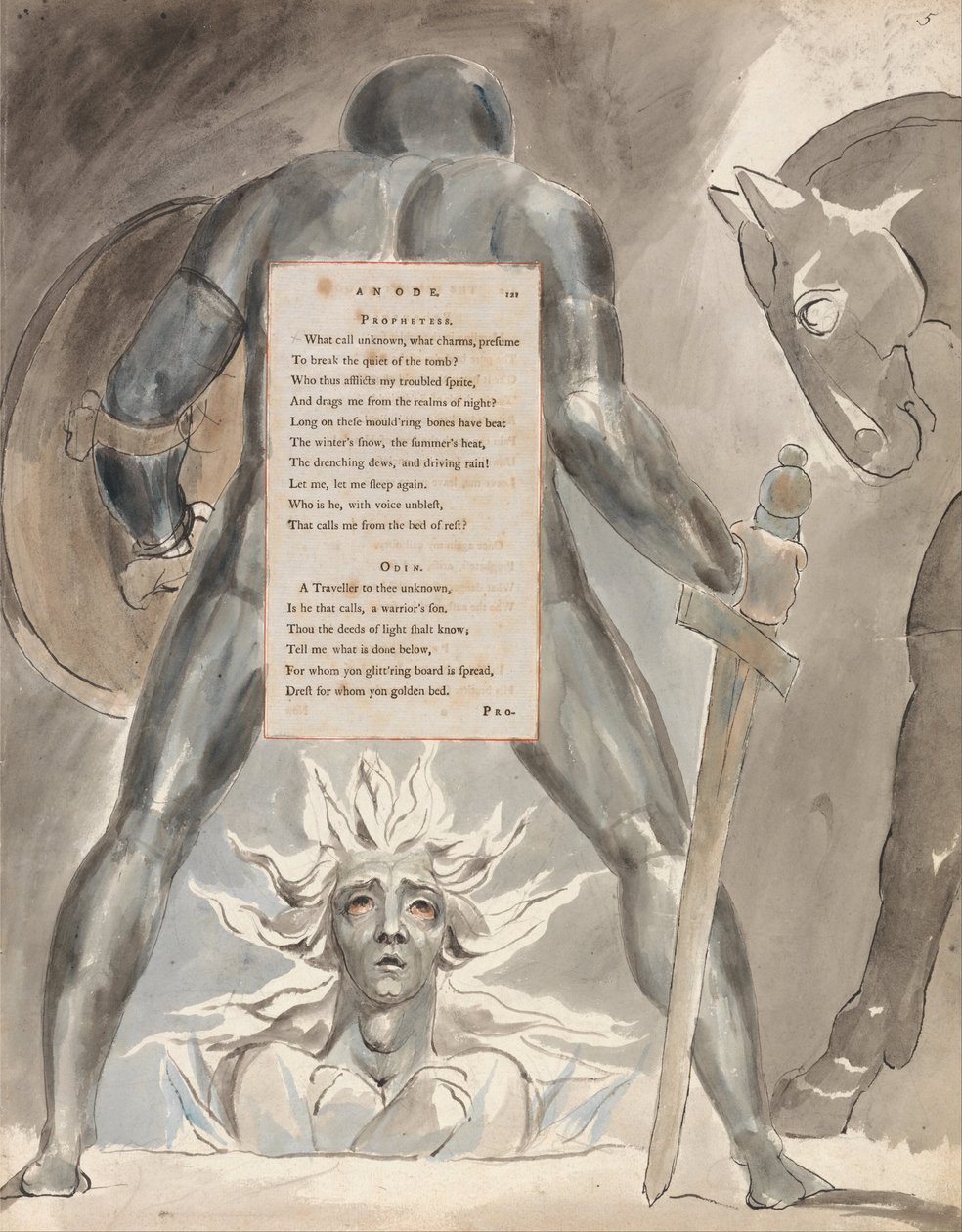 Thomas Gray versei, Design 81, alkotó: William Blake