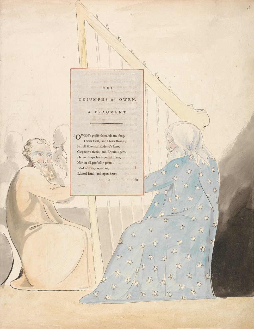 Thomas Gray versei, Design 89, Owen diadalai. alkotó: William Blake