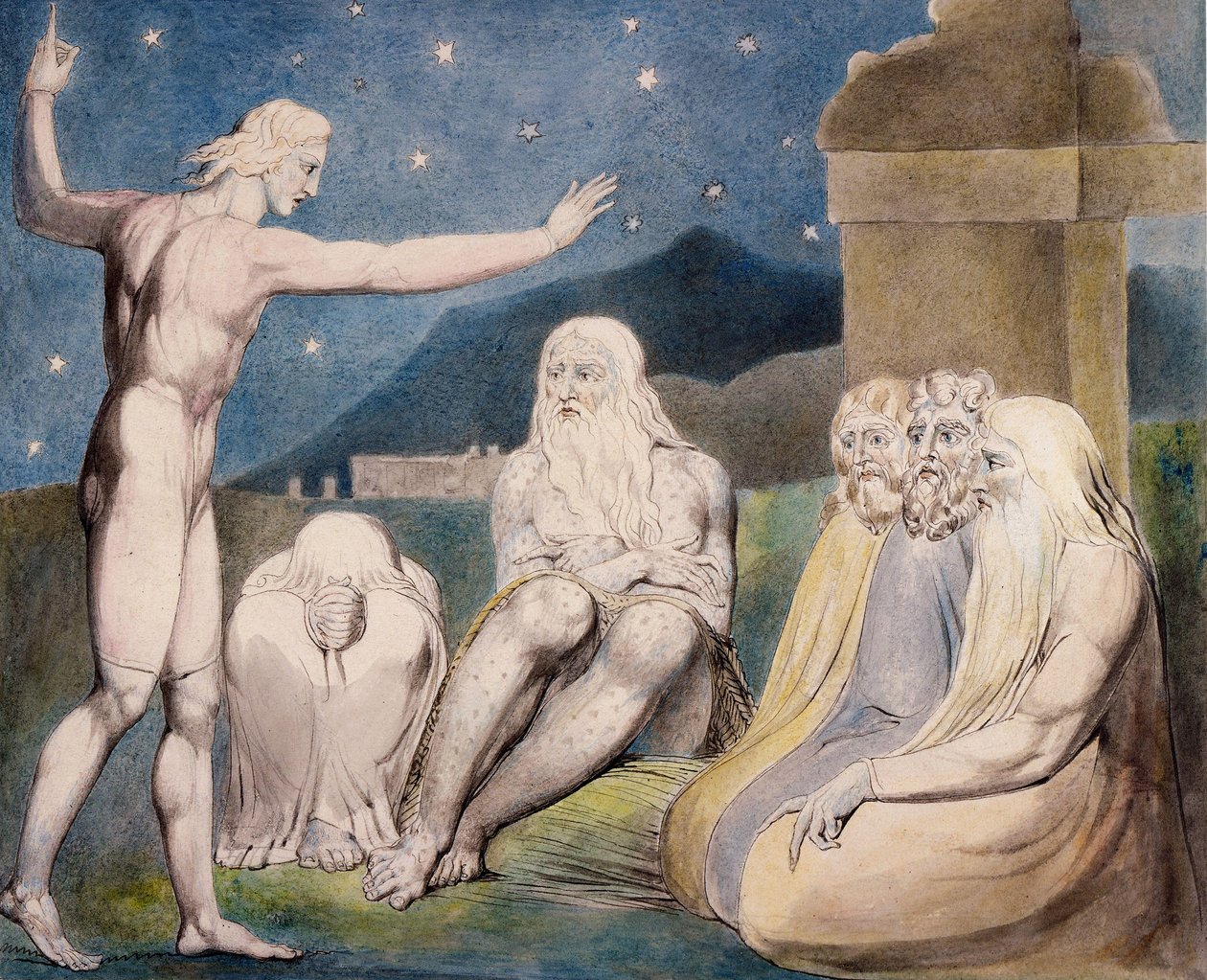 Elihu haragja alkotó: William Blake