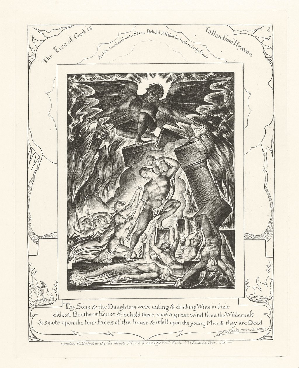 Fiaid és lányaid ettek és bort ittak, 1825 alkotó: William Blake